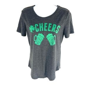 Cheers Women’s Gray Green Shirt M
